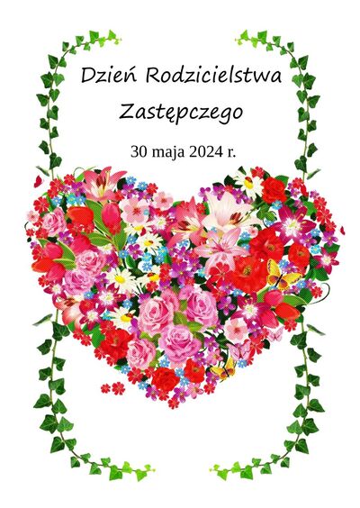 Podziekowania Dzien Rodzicielstwa Zastepczego 30 maja 2024