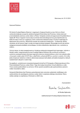 List z podziękowaniami page 0001