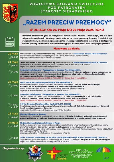 Program kampanii społecznej RAZEM PRZECIW PRZEMOCY