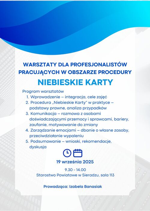 PLAKAT NK szkolenie